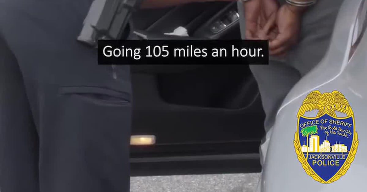 JSO officer arrests accused super speeder