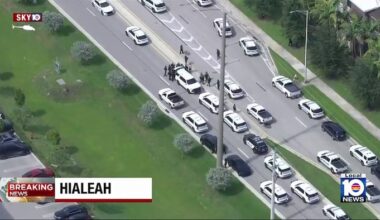 Deputies and police officers respond to Hialeah neighborhood