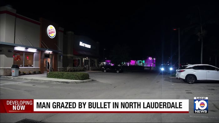 Man grazed by bullet after shots fired in North Lauderdale, deputies say