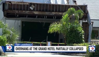 Portion of historic Fort Lauderdale Grand Hotel collapses