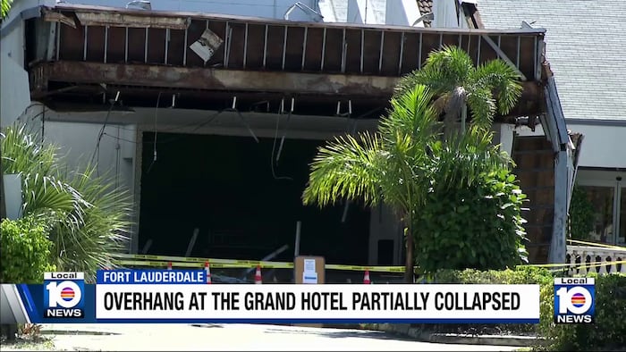Portion of historic Fort Lauderdale Grand Hotel collapses