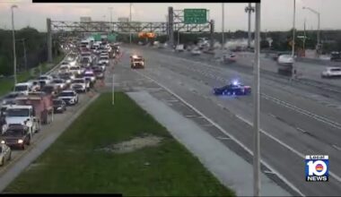 FHP: Man killed after being struck by car on Turnpike in southwest Miami-Dade; road closed
