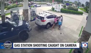 Pompano Beach gas station surveillance video captures fight before gunfire erupts