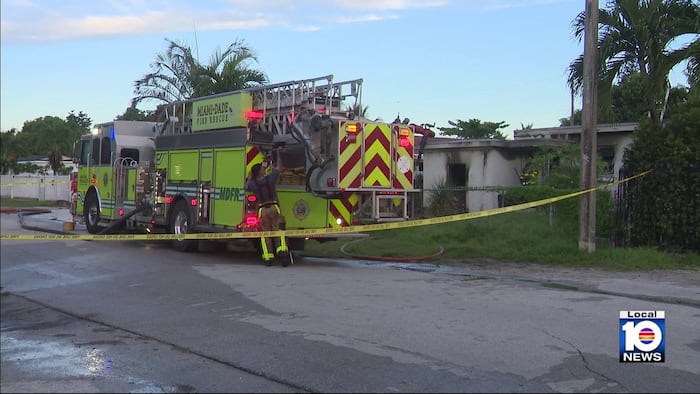 West Little River house fire sends 1 to hospital