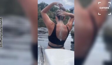 Florida woman filming a TikTok in the river gets an unexpected visitor