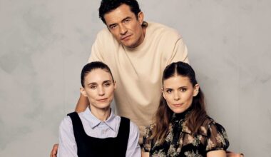 Orlando Bloom discusses threesome scene with real-life sisters Rooney and Kate Mara in new film