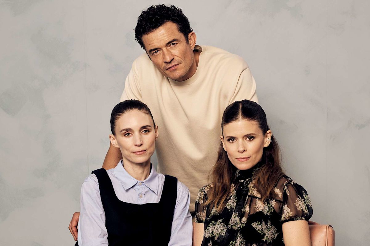 Orlando Bloom discusses threesome scene with real-life sisters Rooney and Kate Mara in new film
