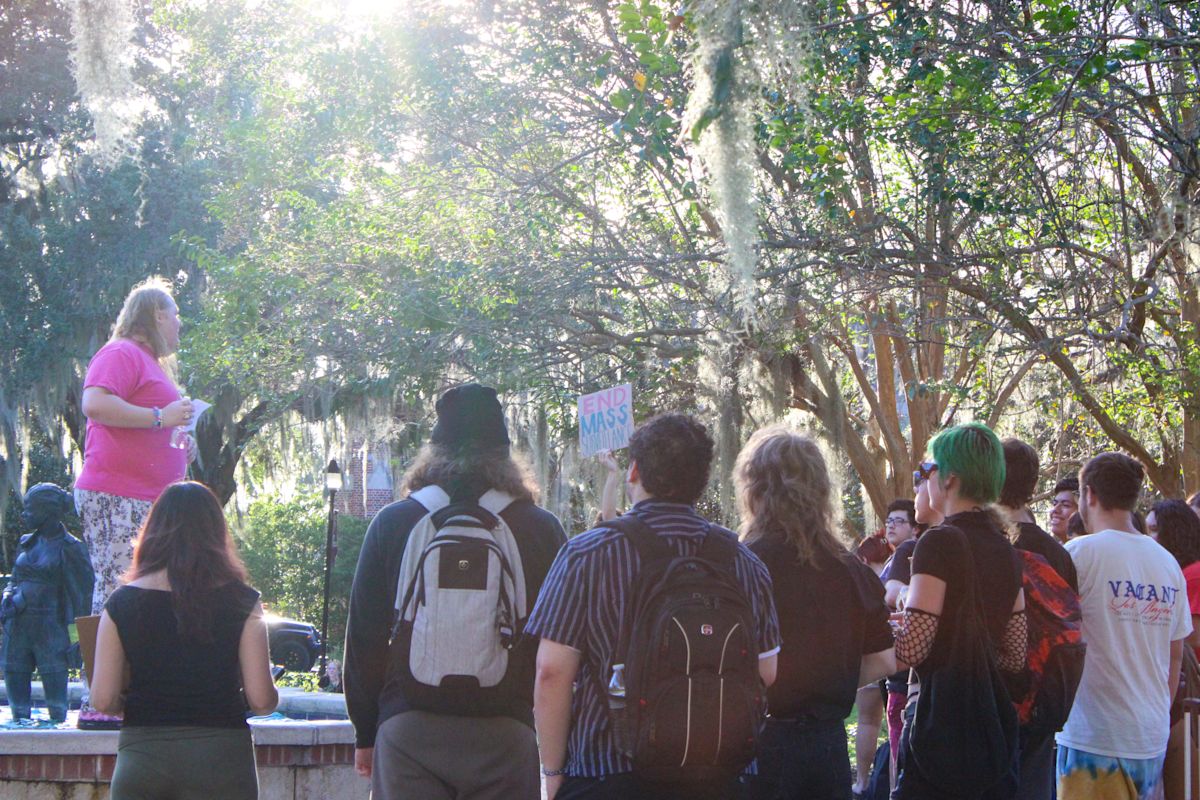 ‘Stop the Flock’: Tallahassee students protest Flock cameras