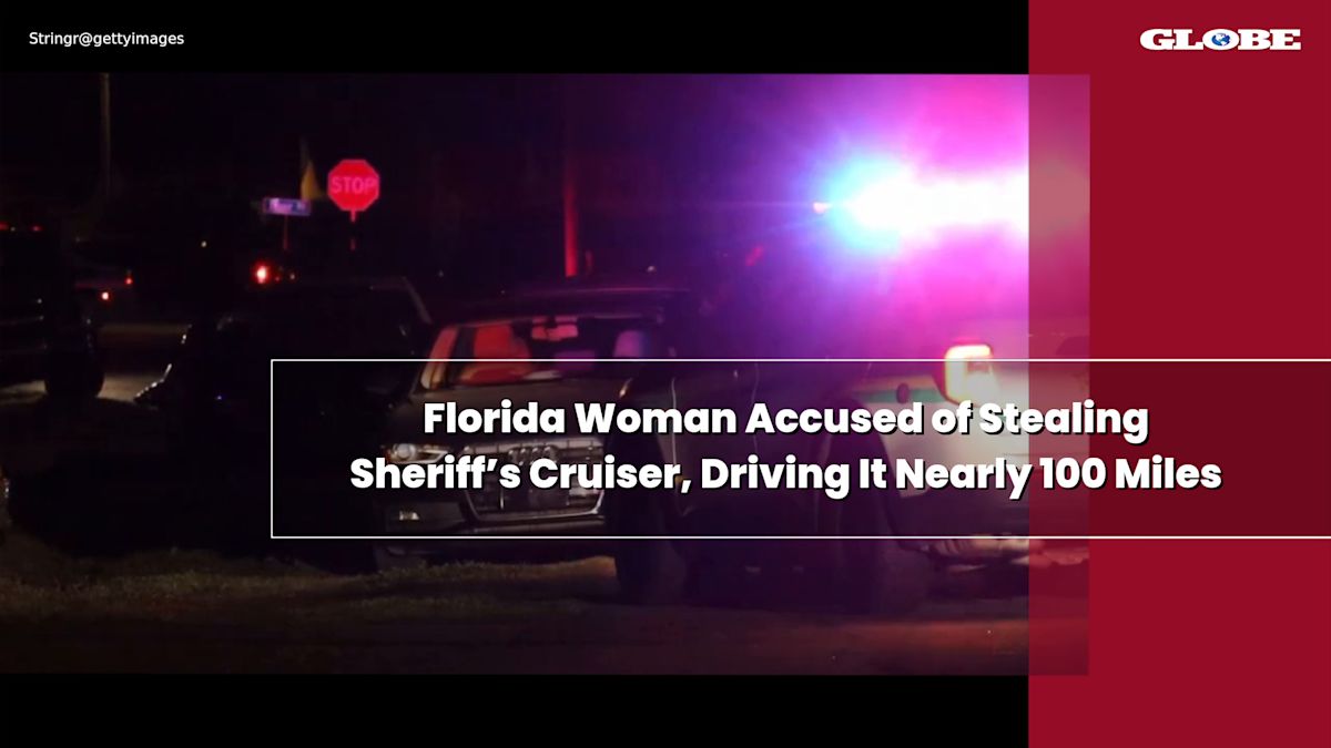 Florida Woman Accused of Stealing Sheriff’s Cruiser, Driving It Nearly 100 Miles