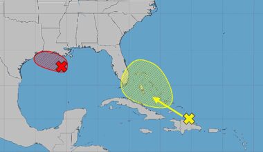 Remnants of Dolly bound for Florida while Tropical Storm Edouard could form in Gulf, NHC says