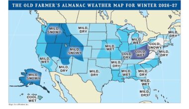 Florida to see milder winter in Farmer's Almanac update