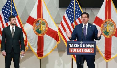 DeSantis, Florida officials announce arrests of 20 people accused over voter fraud
