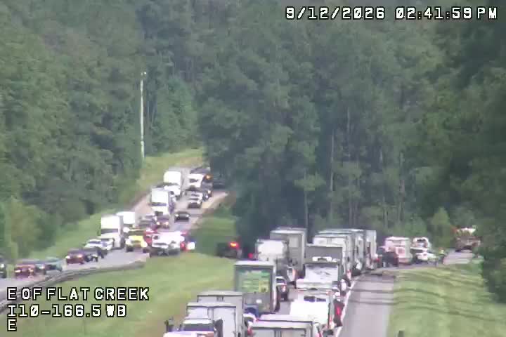 Two critically injured in fiery crash on I-10 in Gadsden County