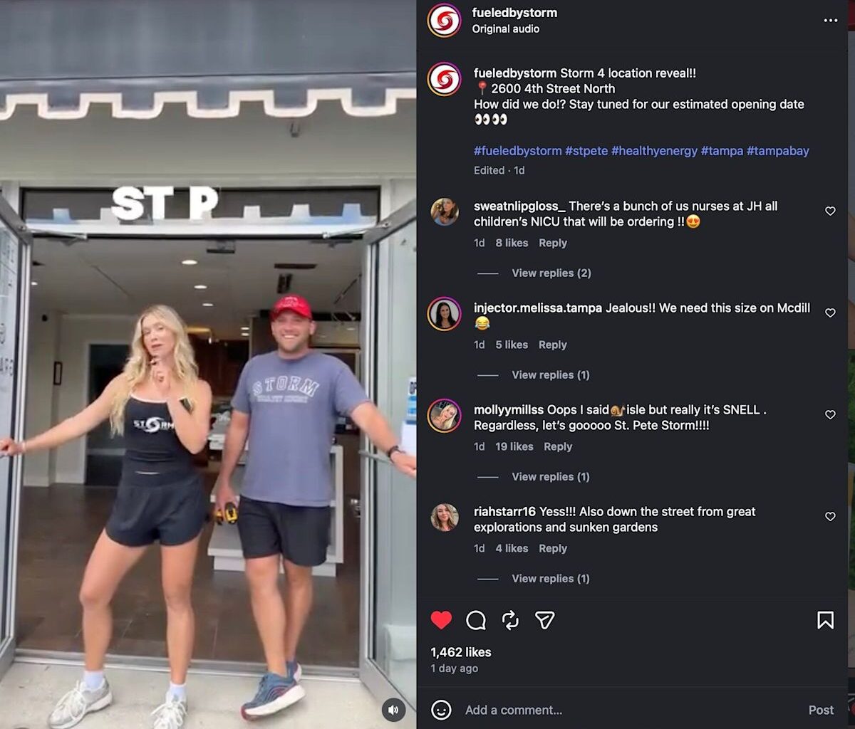 Storm Healthy Energy is coming to St. Petersburg, its fourth location