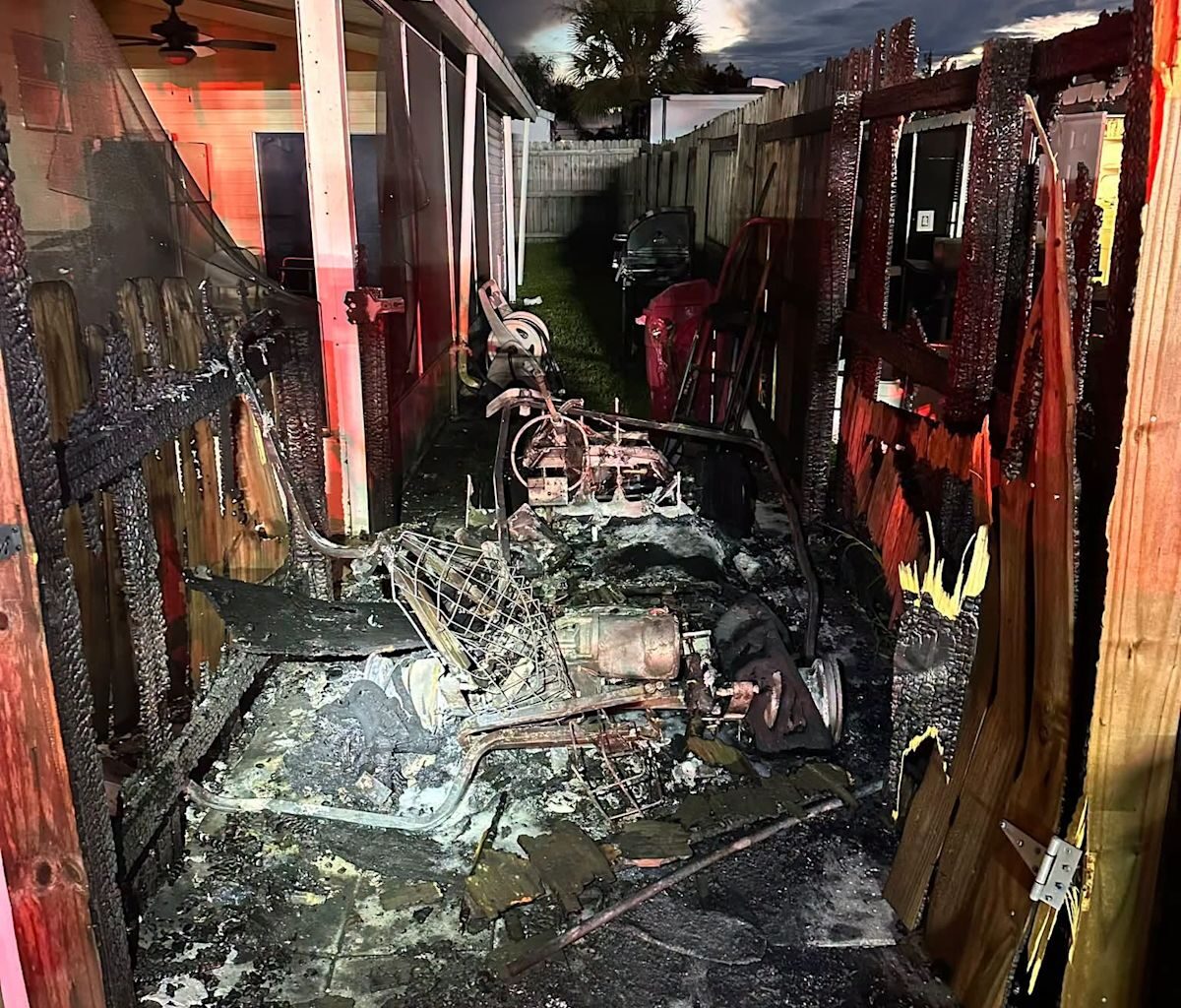 Florida golf cart fire spreads to home in Hobe Sound