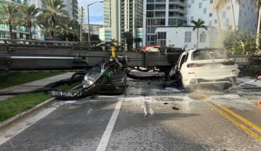 4 injured after crane collapses in Miami