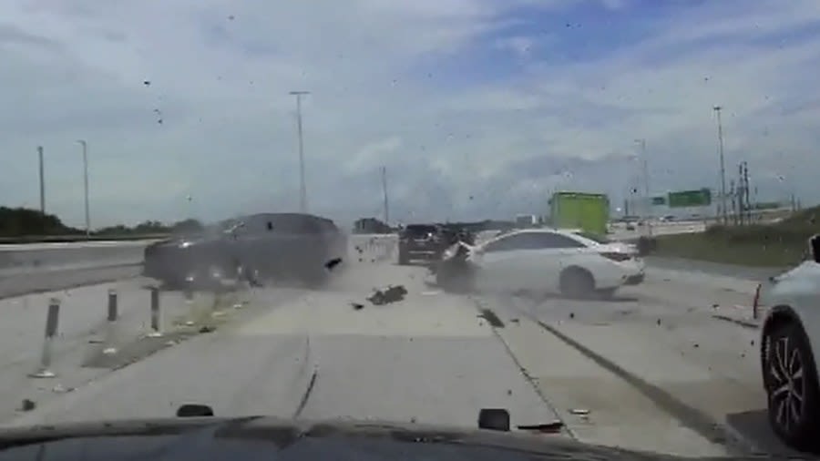 St. Pete woman leads police on 10-mile chase, crashes into concrete median: FHP