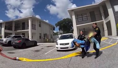 Deputies carry bed-bound resident out of burning St. Pete apartment