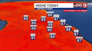 Hot and humid Wednesday with storms possible across Central Florida