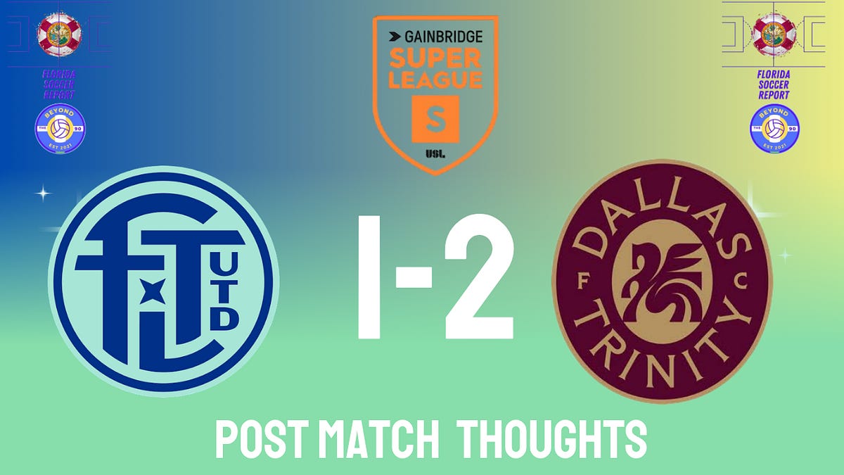 Fort Lauderdale United FC Falls to Dallas Trinity FC Despite Late Near-Misses