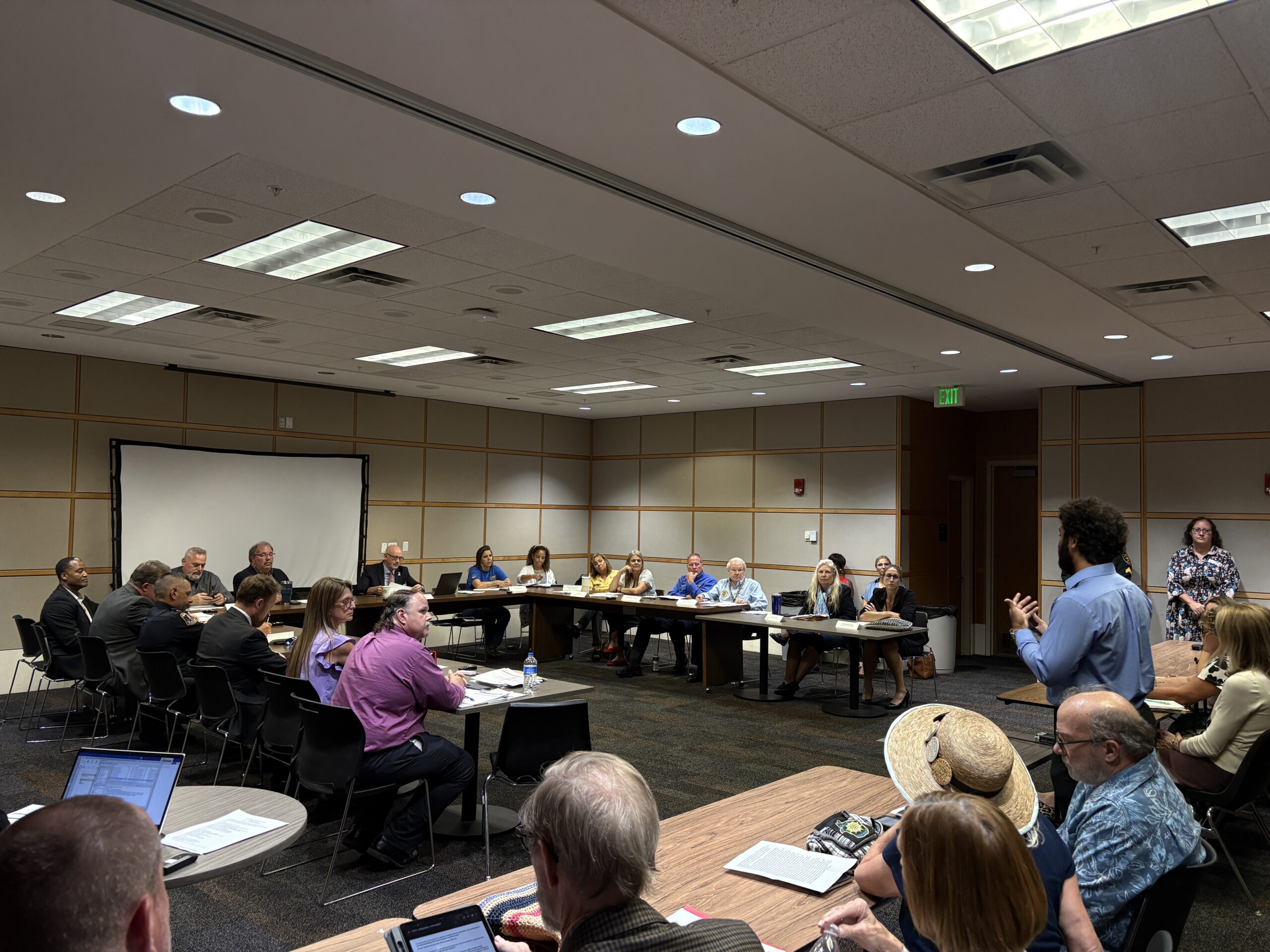 Pinellas County Public Safety Council meeting on September 14th at Pinellas County Justice Center. Photo by Luiza Campos.