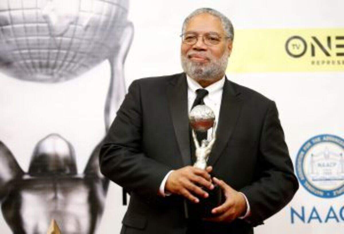 Dr. Lonnie G. Bunch III poses with his President’s Award backstage at the 48th NAACP Image Awards in Pasadena, California, U.S., February 11, 2017.