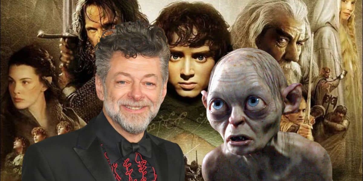 The Lord of the Rings movie poster with Andy Serkis and Gollum edited over