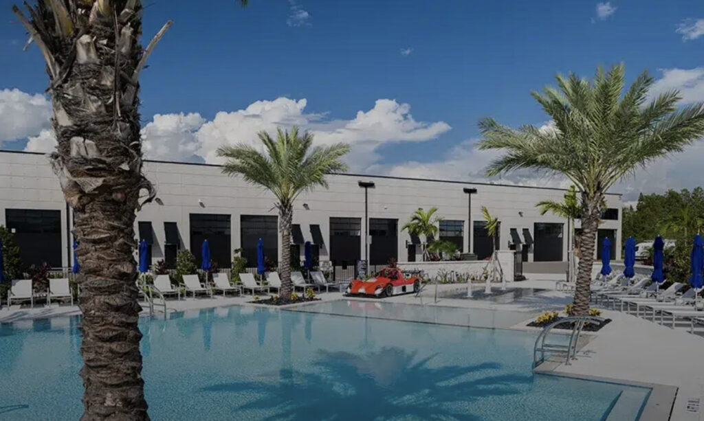 The pool at The Motor Enclave in Tampa