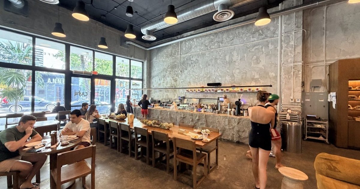 Coffee shop interior in Miami for National Coffee Day