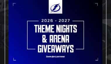 Lightning announce 2026-27 theme nights and arena giveaways