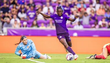 Orlando Pride forward Barbra Banda is one of 30 nominees worldwide for soccer's Women's Ballon d'Or, one of the sport's most prestigious honors. (Photo Courtesy of Orlando Pride/Mark Thor)