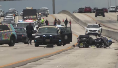 Miami police motorcycle officer injured in Florida Turnpike crash