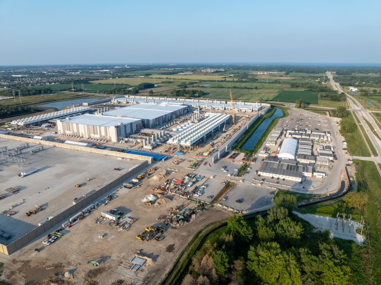 Large-scale data center under construction.