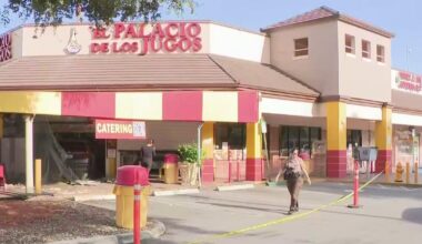 3 women injured after car collides into El Palacio de los Jugos restaurant in Miami-Dade, officials say
