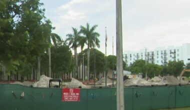 Off-duty Miami-Dade deputy hospitalized after car struck by lightning near Fire Rescue HQ in Doral, officials say