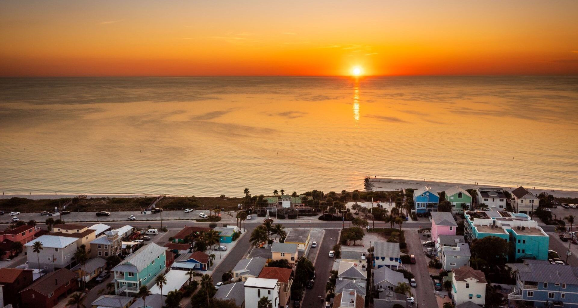 An aerial view of homes in St. Pete.