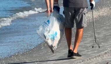 Volunteers clean up Treasure Island Beach