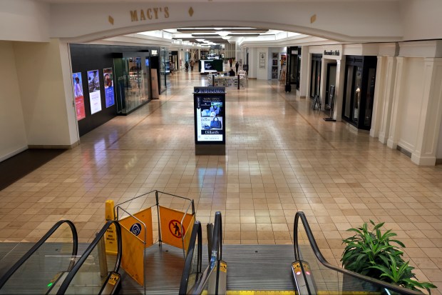 The nearly empty Galleria mall in Fort Lauderdale is seen Friday. The new owners plan to develop the mall into a bustling lifestyle destination with eight 30-story residential towers just blocks from the beach. (Mike Stocker/South Florida Sun Sentinel)