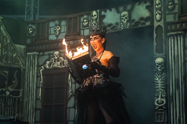 Cirque-style horror shows and fire performances entertain attendees at Horrorland Scream Park at Jungle Island in Miami. (Horrorland/Courtesy)