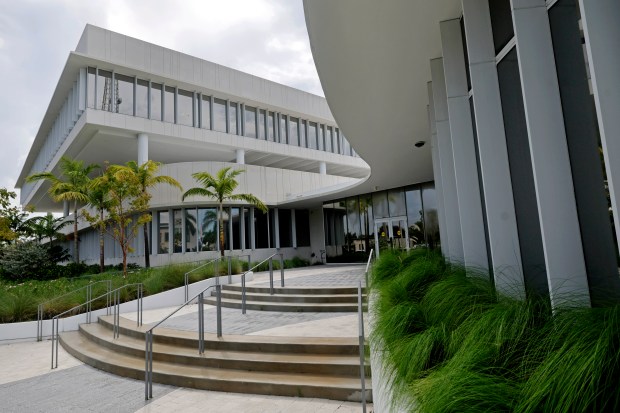 The new Fort Lauderdale Police Department building at 1300 W. Broward Blvd. on Friday. (Mike Stocker/South Florida Sun Sentinel)