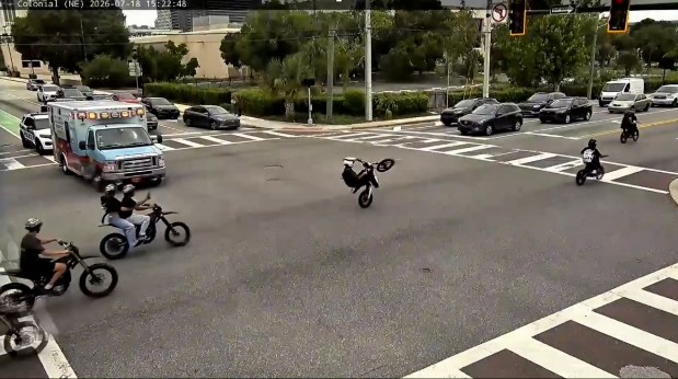 Orlando City Commissioners are considering new rules on the usage of e-bikes as police officers are struggling to combat reckless riding, blocking of traffic, intersections and other safety concerns. (Courtesy of Orlando Police Department)