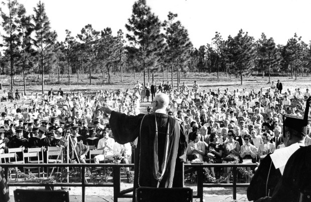 Florida Technological University opening ceremonies on Oct. 8, 1968. (Orlando Sentinel file)