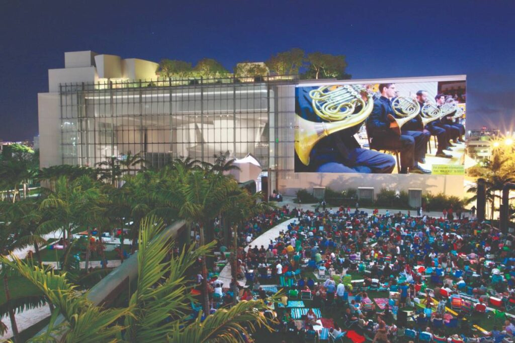 New World Symphony WALLCAST® concert in SoundScape Park, Miami Beach