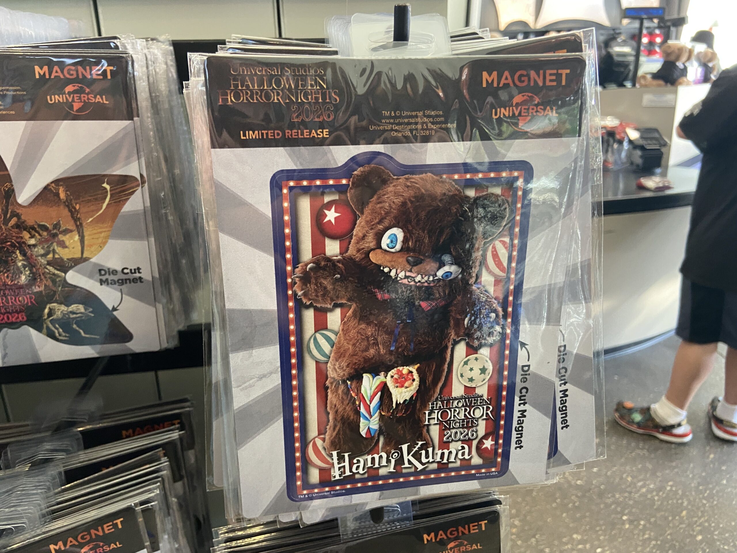 Each week of Halloween Horror Nights 35 at Universal Orlando Resort, a new magnet is released based on one of the event's icons or IPs. Here are all of the magnets released so far and a preview of upcoming magnets.