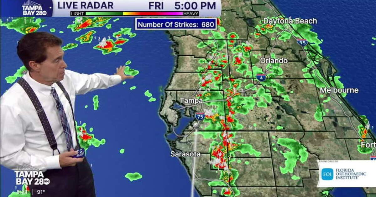 Forecast: Will the Bruno Mars concert be a washout in Tampa this weekend?