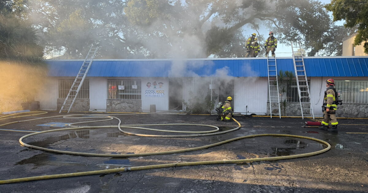 Fire damages building along Martin Luther King Jr. Boulevard in Tampa: TFR