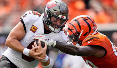 Tampa Bay has 4 turnovers in 33-27 loss to Bengals