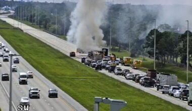 Lanes reopen after vehicle fire on I-95 South in Martin County