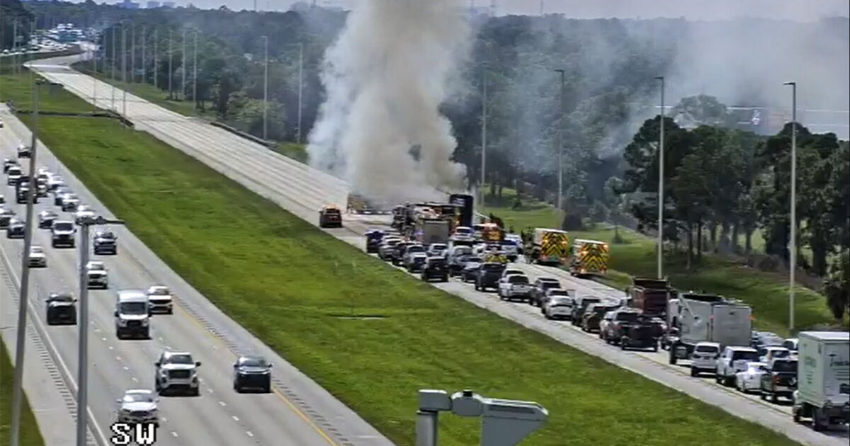 Lanes reopen after vehicle fire on I-95 South in Martin County