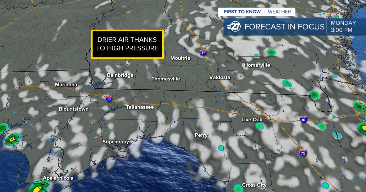 Drier and Sunnier To Start This Week